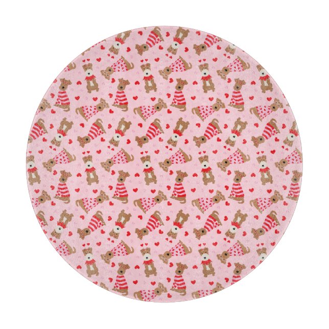 Alla hjärtans dag Welsh Wire Fox Terrier Hundar (Framsidan)