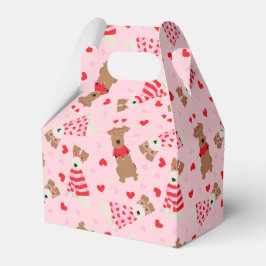 Alla hjärtans dag Welsh Wire Fox Terrier Hundar Presentaskar