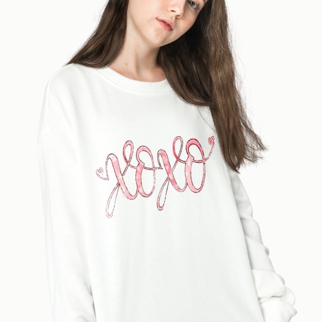 Alla hjärtans dag XOXO Design Sweatshirt T Shirt (Skapare uppladdad)
