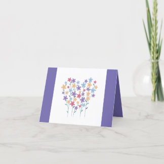 Alla hjärtans daganteckningskort tack kort