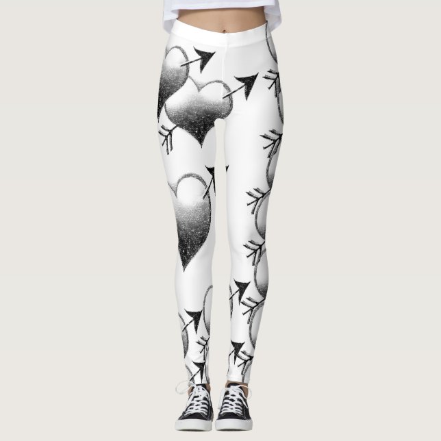 Alla hjärtans dagar, lång tid leggings (Framsida)