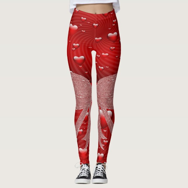 Alla hjärtans dagar, lång tid leggings (Framsida)