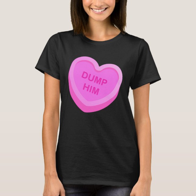 Alla hjärtans dagars Valentineser av godis Hjärtar T Shirt (Framsida)
