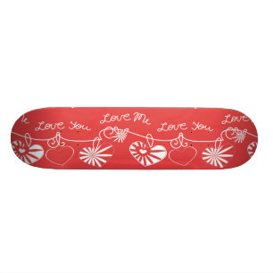 Alla hjärtans dagbakgrund skateboard bräda 19,5 cm