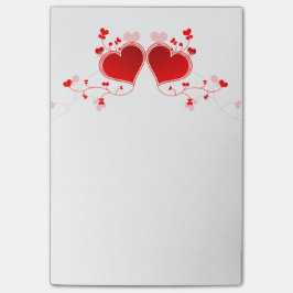 Alla hjärtans daghjärtor post-it block