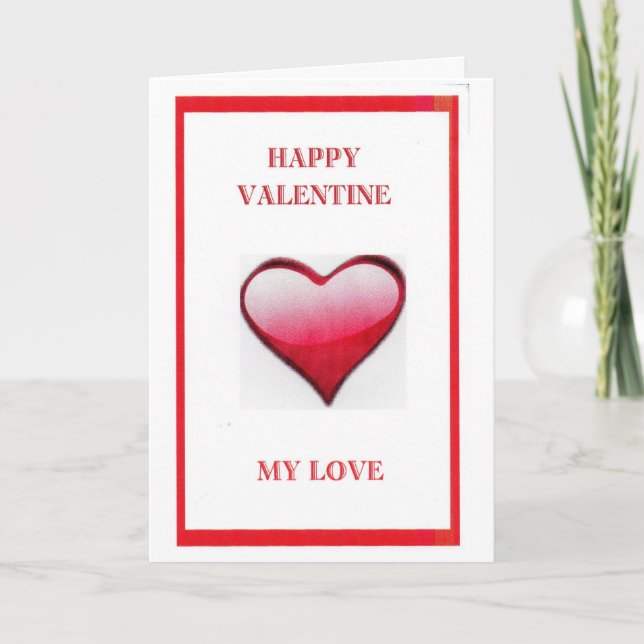 Alla hjärtans dagkort för fru helgkort (Framsida)