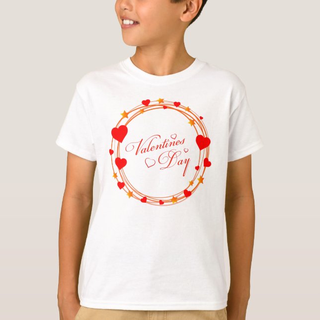 Alla hjärtans dags cirkeldesign-25695 t shirt (Framsida)