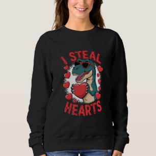 Alla hjärtans dags dinosaurie Jag stjäl hjärtan Kä T Shirt
