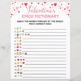 Alla hjärtans dags Emoji Pictionary-spel