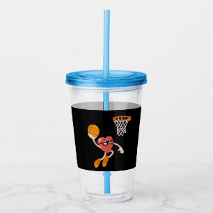 Alla hjärtans dags hjärta dunkar söt basket take away mugg