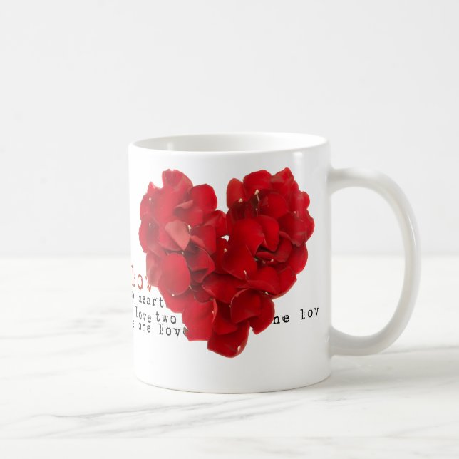 Alla hjärtans dags hjärta kaffemugg (Höger)