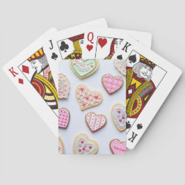 Alla hjärtans dags hjärtkakor casinokort