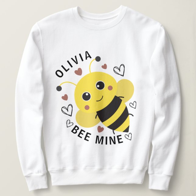 Alla hjärtans dags humla Min Bumblebee Tröja (Design framsida)