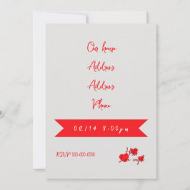 Alla hjärtans dags-inbjudan inbjudningar