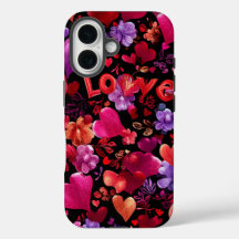 Alla hjärtans dags iPhone 16 Tufft fodral | Romant