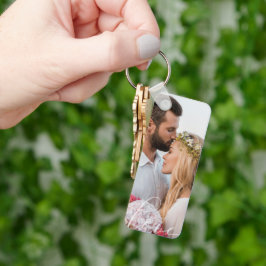 Alla hjärtans dags kärleksfoto par present nyckelring