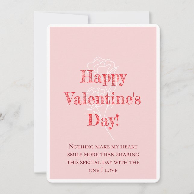 Alla hjärtans dags kärlekskort julkort (Framsida)