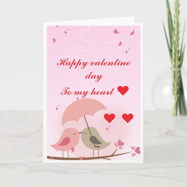 Alla hjärtans dags kärlekskort kort (Framsida)