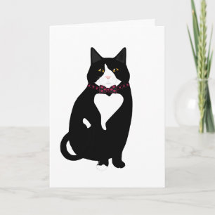 Alla hjärtans dags kattkort kort