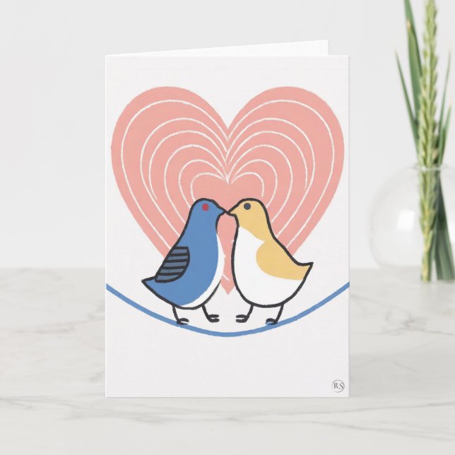 Alla hjärtans dags konstkort helgkort (Framsida)