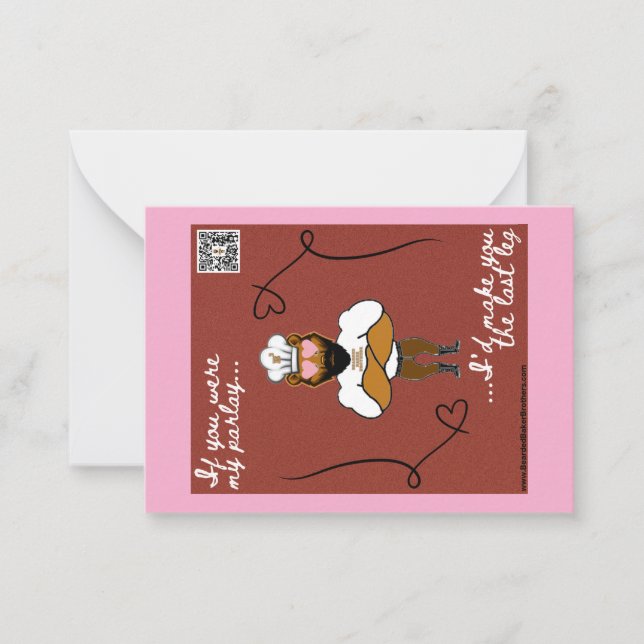 Alla hjärtans dags-kort #3 anteckningskort (Framsida)