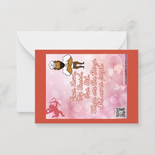 Alla hjärtans dags-kort #6 anteckningskort (Framsida)