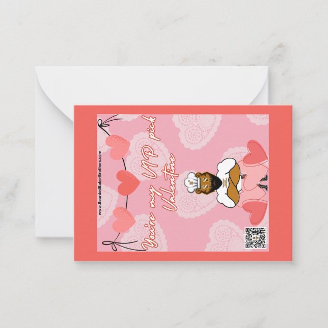 Alla hjärtans dags-kort #7 anteckningskort (Framsida)