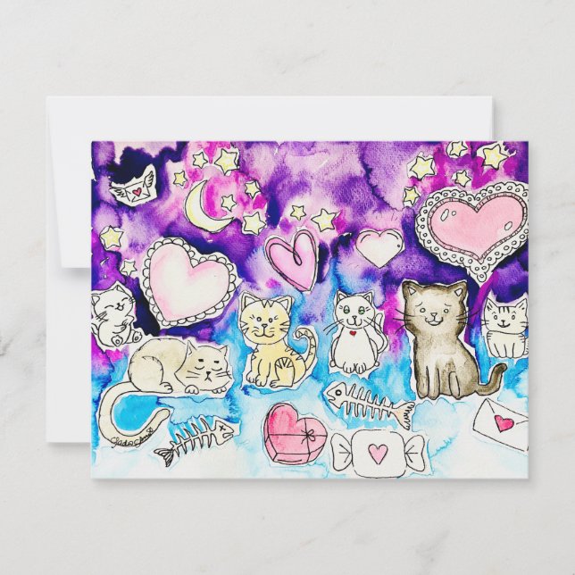 Alla hjärtans-dags-kort julkort (Framsida)