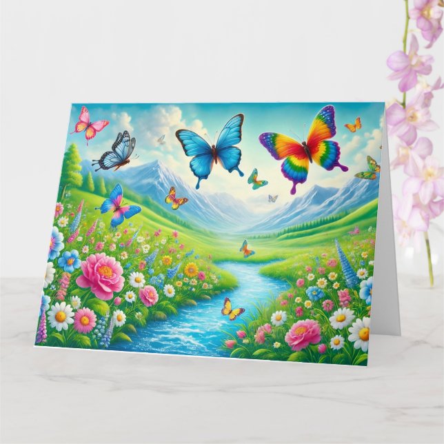 Alla hjärtans dags-kort kort (Orkide)