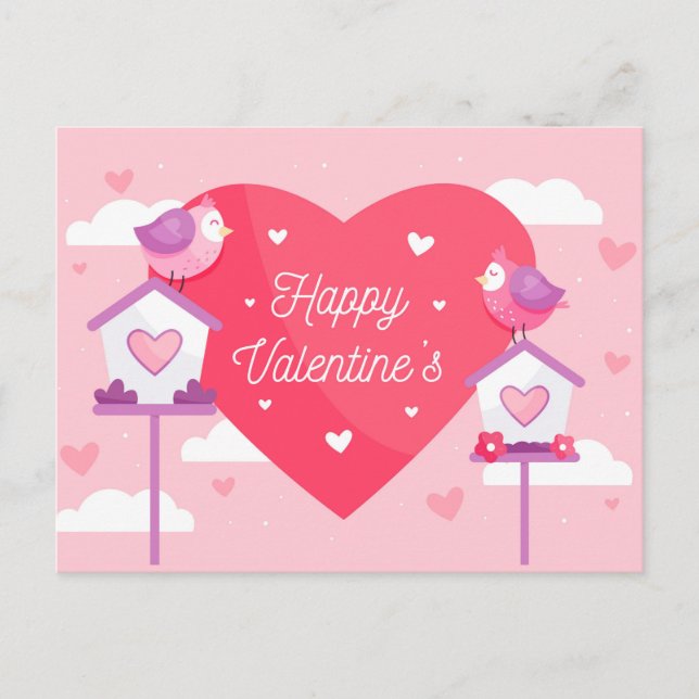 Alla hjärtans dags-kort vykort (Framsida)