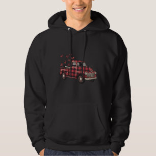 Alla hjärtans dags lastbil Rolig Buffalo-rut Leopa Hoodie