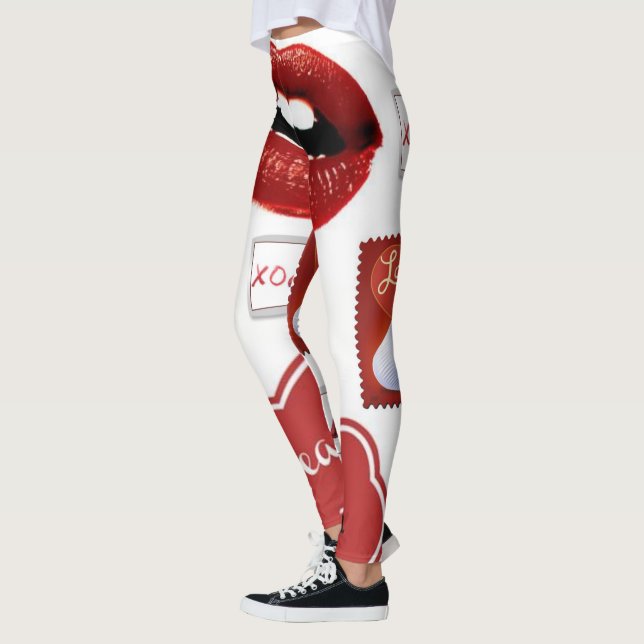 Alla hjärtans dags Leggings (Vänster)