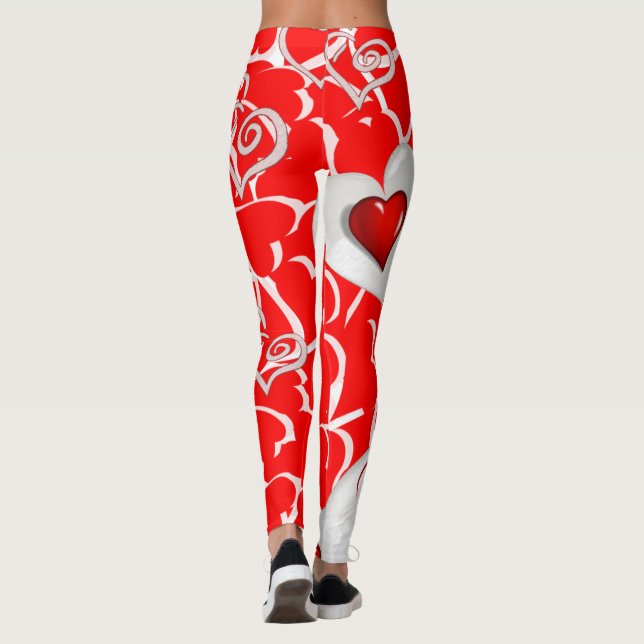 Alla hjärtans dags Leggings Lång (Baksida)