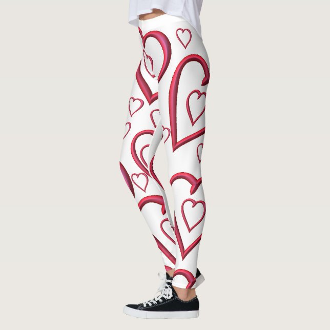 Alla hjärtans dags Leggings Lång (Vänster)