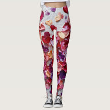 Alla hjärtans dags leggings – Romantiskt hjärtmöns
