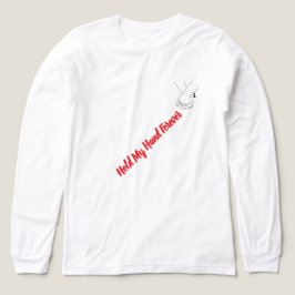 Alla hjärtans dags linjekonst Håller hand T-shirt