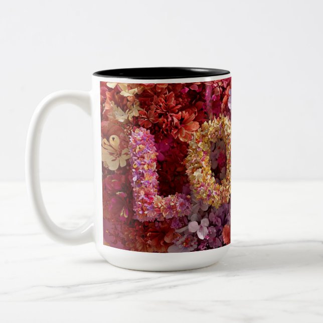 Alla hjärtans dags-mugg | Romantisk, söt & hjärtvä Två-Tonad Mugg (Vänster)