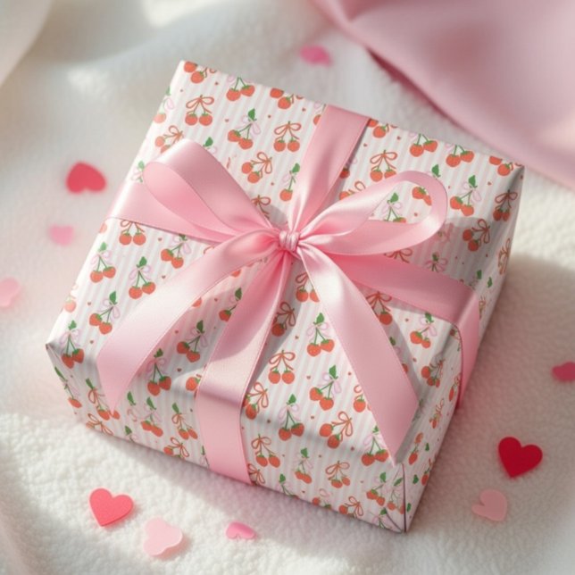 Alla hjärtans dags presentinslag Cute jordgubbs kä Presentpapper (Skapare uppladdad)