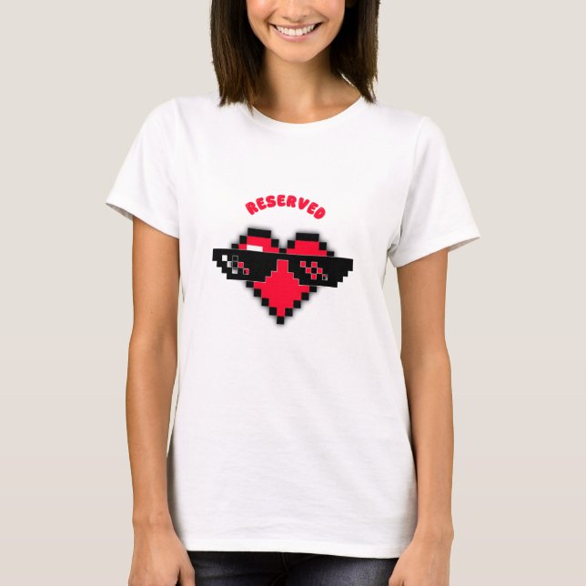 Alla hjärtans dags rolig t-shirt  (Framsida)