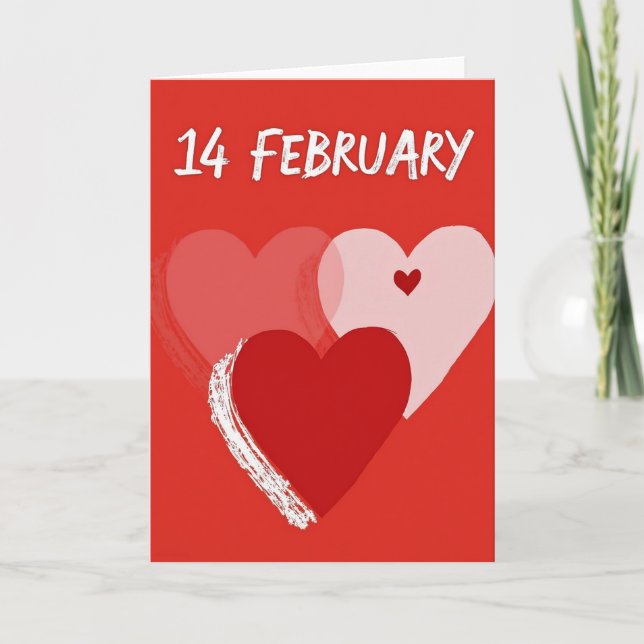 Alla hjärtans dags romantik kort (Framsida)