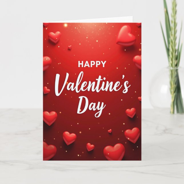 Alla hjärtans dags romantiska kort (Framsida)