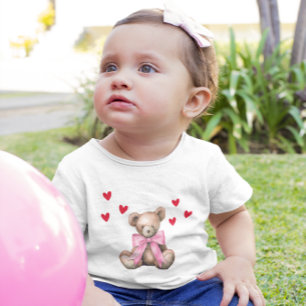 Alla hjärtans dags söta teddybjörn t shirt