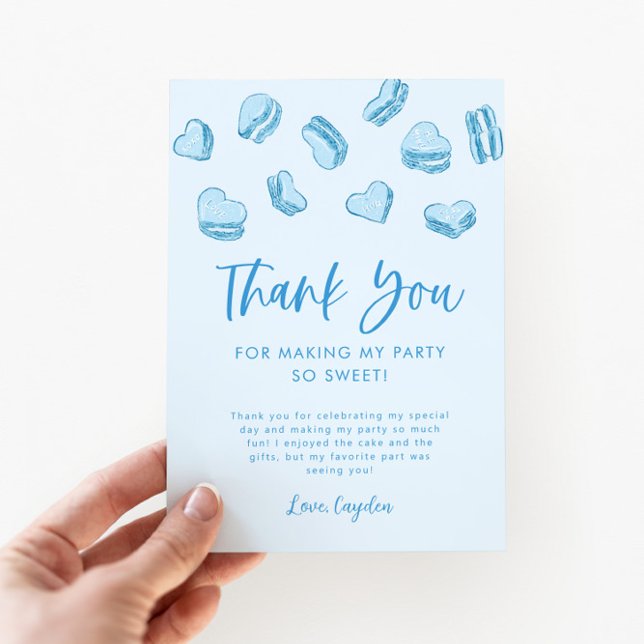 Alla hjärtans dags tema Blå Hjärtan Födelsedagsfir Tack Kort (Skapare uppladdad)