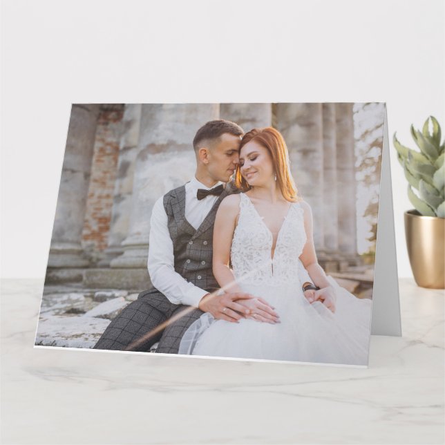 Alla hjärtans dags text och anpassad bild kort (Liten växt)