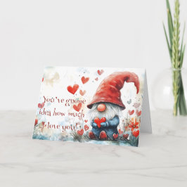 Alla hjärtans dags Tomte-gryningskort Helgkort