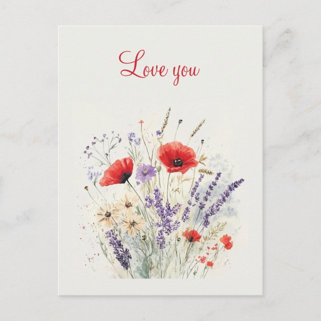 Alla hjärtans dags vykort (Framsida)