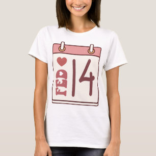 Alla hjärtans dagskalender t shirt