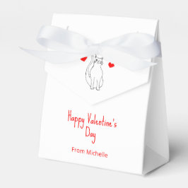 Alla hjärtans dagsklassrum Party Cute Cat Hearts Presentaskar