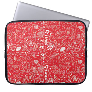 Alla hjärtans dagskonst laptop sleeve