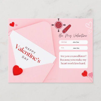 Alla hjärtans dagskort - farmakologi typ 1 vykort